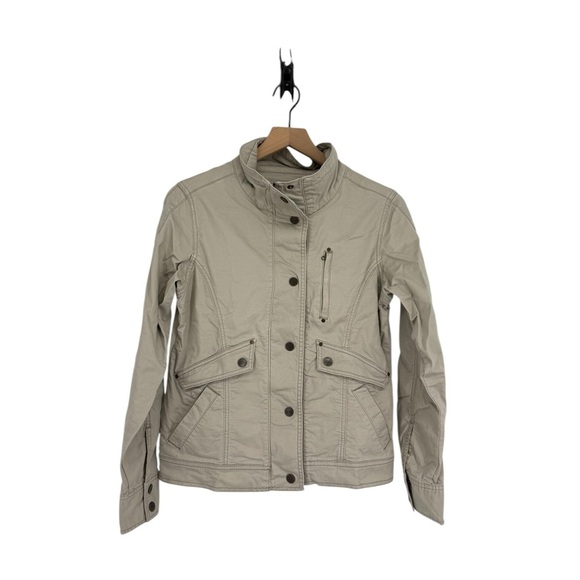 Royal Robbins Utility Jacket Beige Ivory 5 pocket Cotton Womens Medium - Picture 1 of 10